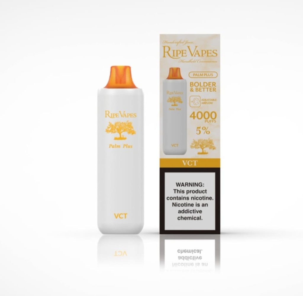 RIPE VAPES PALM PLUS VANILLA CUSTARD TOBACCO 20MG 4000 PUFFS 
