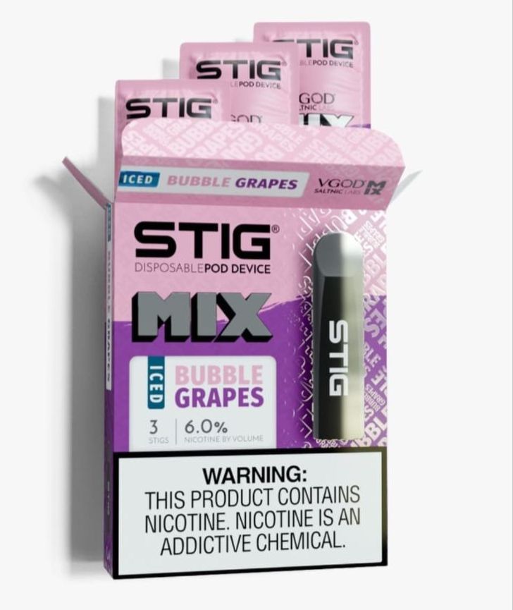 STIG BUBBLE GRAPES ICE 
