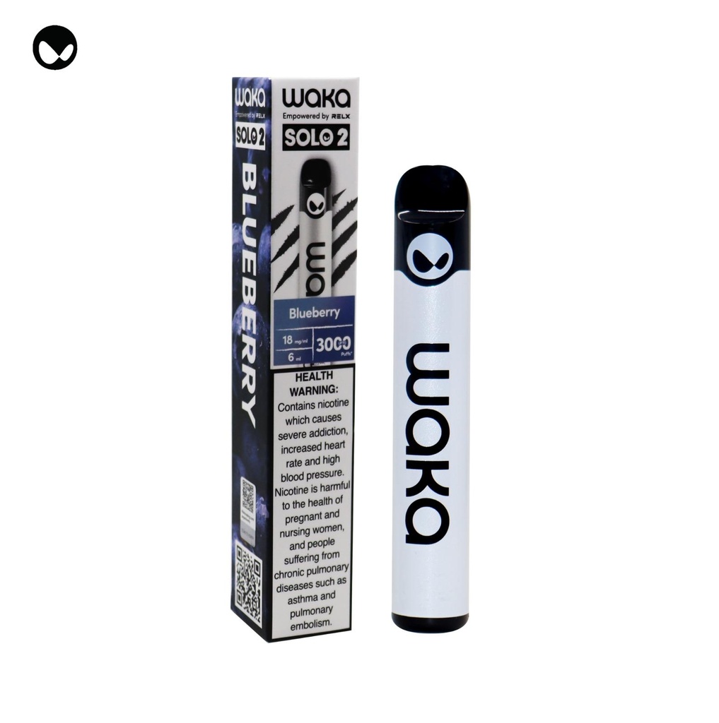 WAKA SOLO 2 BLUEBERRY 18MG 3000 PUFFS