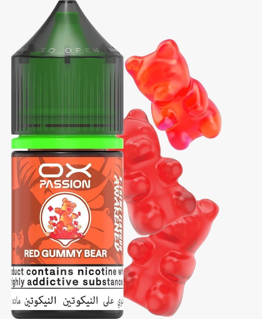 OX PASSION RED GUMMY BEAR 30MG 30ML