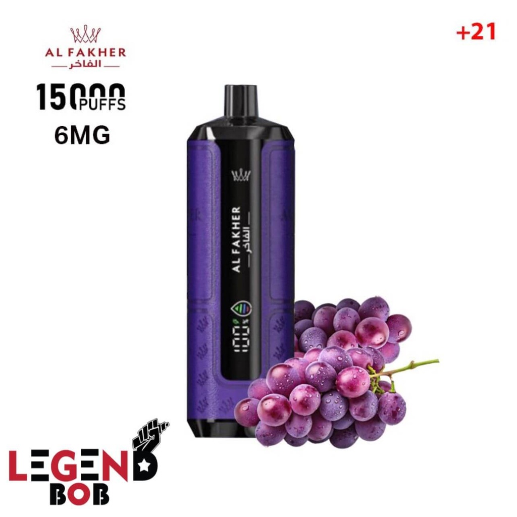 CROWN BAR AL FAKHER 15000 PUFFS HYPERMAX _ GRAPE