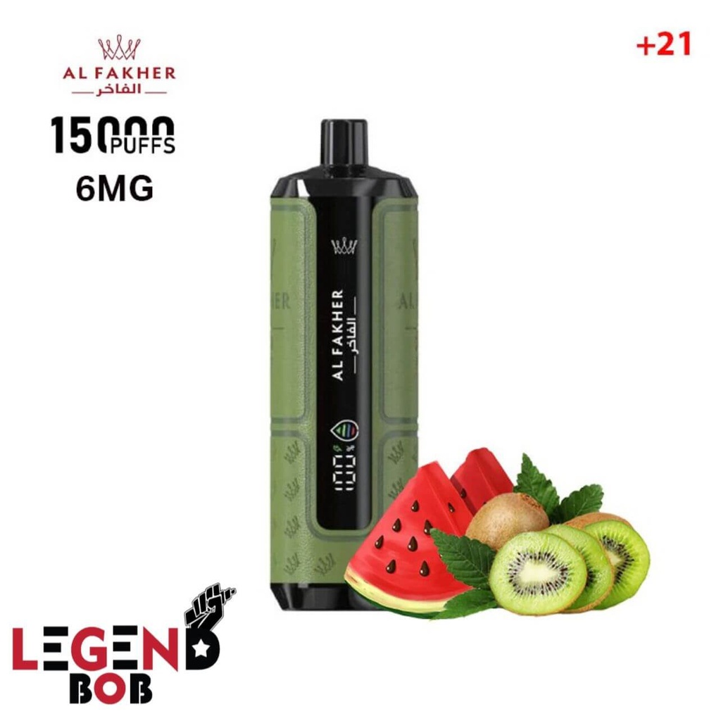 CROWN BAR AL FAKHER 15000 PUFFS HYPERMAX _ WATERMELON KIWI