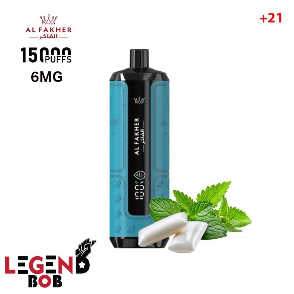 CROWN BAR AL FAKHER 15000 PUFFS HYPERMAX _ GUM MINT