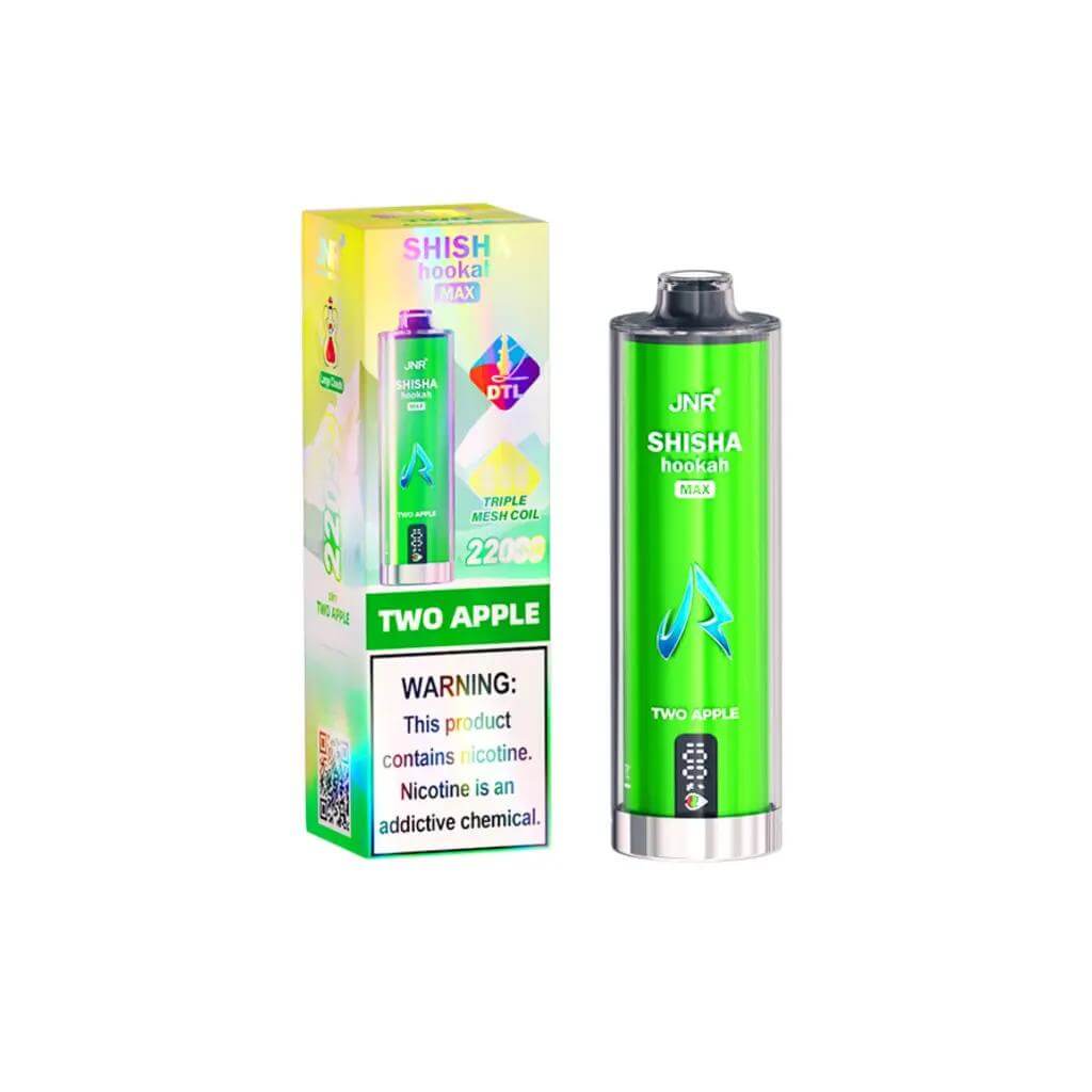 JNR SHISHA HOOKAH MAX 22000 PUFFS _ TWO APPLE