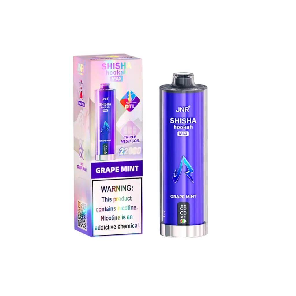 JNR SHISHA HOOKAH MAX 22000 PUFFS _ GRAPE MNT 