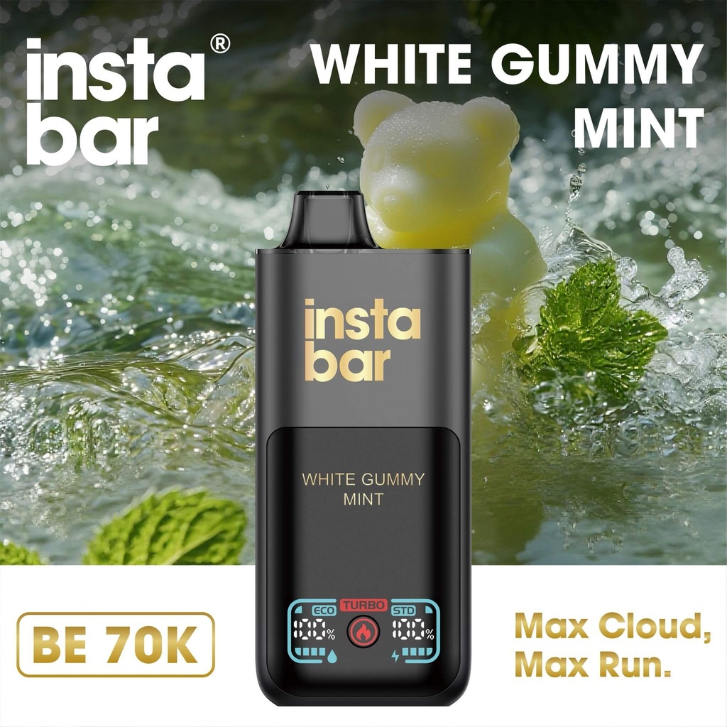 INSTA BAR BE 70K _ WHITE GUMMY MINT 20MG