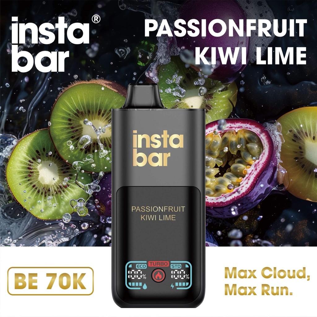 INSTA BAR BE 70K _ PASSIONFRUIT KIWI LIME 50MG