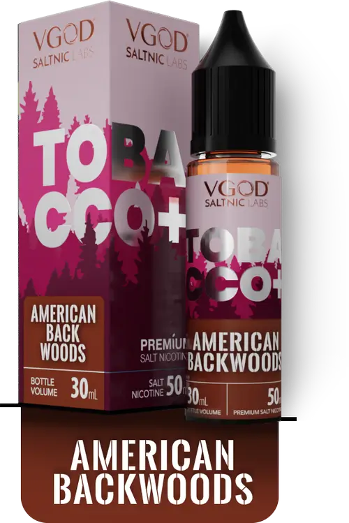 VGOD TOBACCO AMERICAN BACK WOODS 25MG 30ML