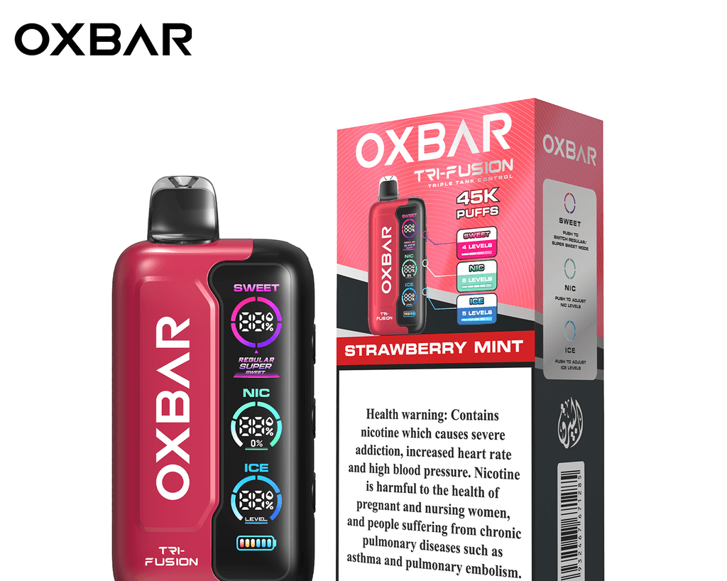 OXBar 45000 Puffs 20mg _ Strawberry Mint