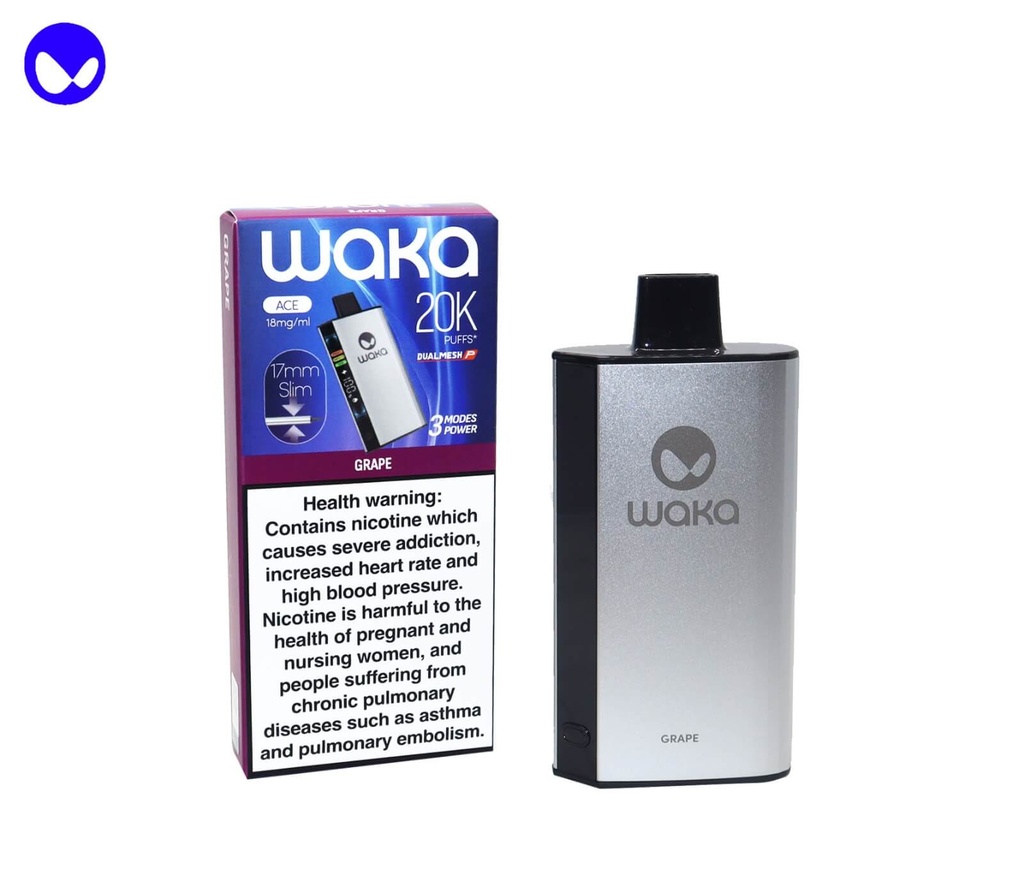 WAKA ACE GRAPE 20000PUFF 18MG