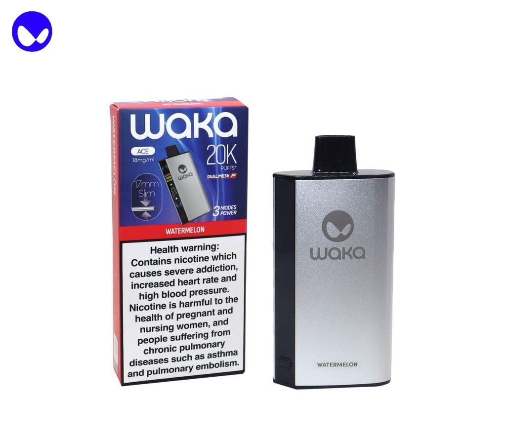 WAKA ACE WATERMELON 20000PUFF 18MG