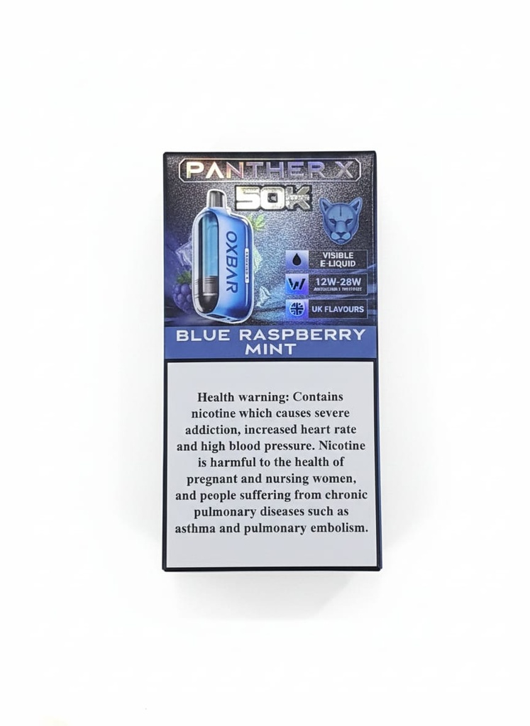 Dr Vapes OXBar Panther X 50000 Puffs Blue Raspberry Mint 20MG