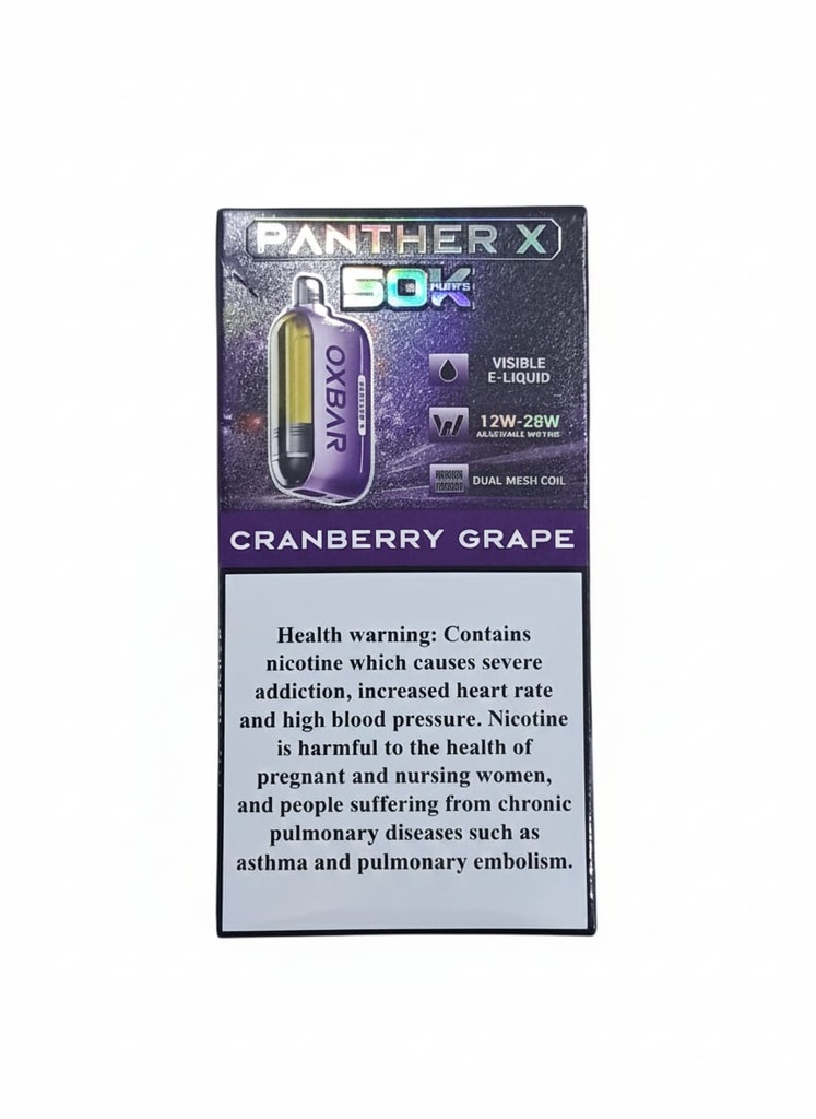 Dr Vapes OXBar Panther X 50000 Puffs Cranberry Grape 20MG