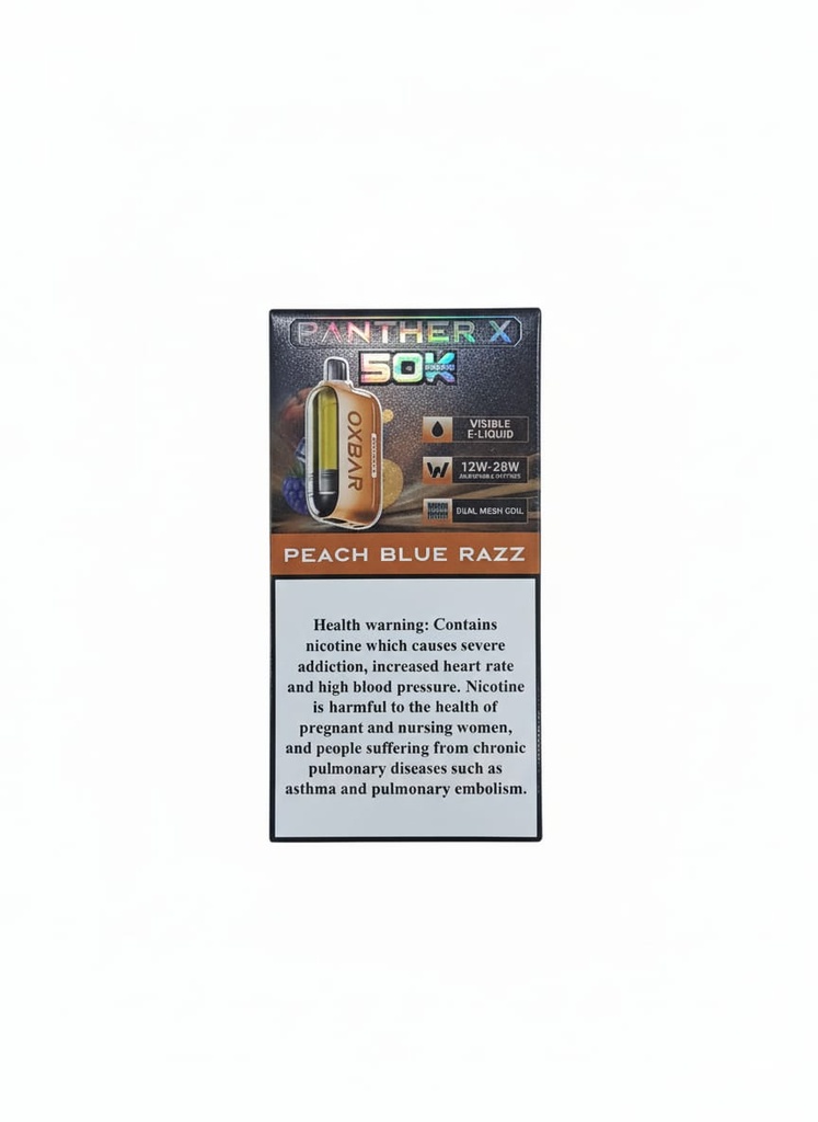 Dr Vapes OXBar Panther X 50000 Puffs Peach Blue Razz 20MG 