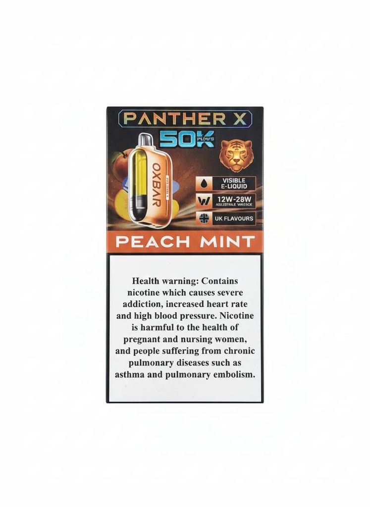 Dr Vapes OXBar Panther X 50000 Puffs Peach Mint