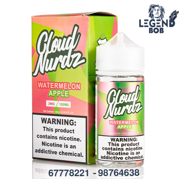 CLOUD NURDZ WATERMELON APPLE 3MG MG 100ML 