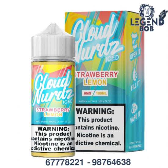 CLOUD NURDZ STRAWBERRY LEMON 3MG 100ML 