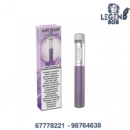 AIR BAR DISPOSABLE LUX GRAPE 20MG 500PUFF