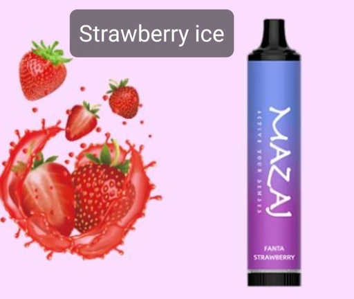 [6972684799652] MAZAJ DISPOSABLE 5000PUFF STRAWBERRY ICE 50MG