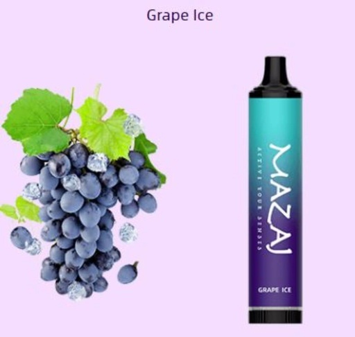 [6975684661165] MAZAJ DISPOSABLE 5000PUFF GRAPE ICE 20MG