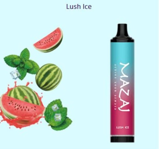 [6975684661189] MAZAJ DISPOSABLE 5000PUFF LUSH ICE 20MG