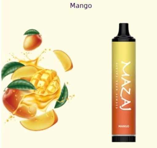 [6975684661196] MAZAJ DISPOSABLE 5000PUFF MANGO 20MG