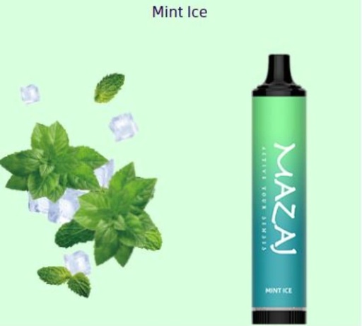 [6975684661202] MAZAJ DISPOSABLE 5000PUFF MINT ICE 20MG