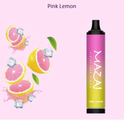 [6975684661226] MAZAJ DISPOSABLE 5000PUFF PINK LEMON 20MG
