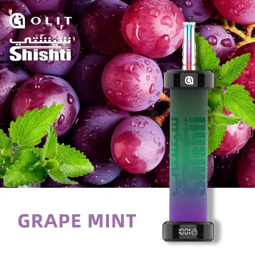 [6975569849602] SHISHTI 30K PUFFS GRAPE MINT 3MG 