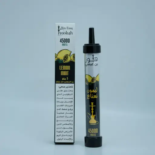 BIN ESSA HOOKAH 45000 PUFFS DTL
LEMON MINT
