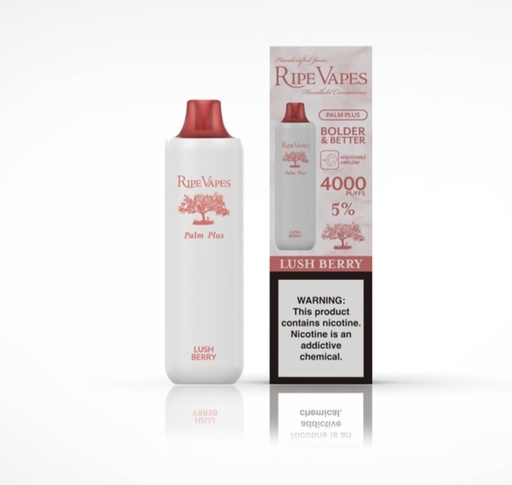 RIPE VAPES PALM PLUS LUSH BERRY 50MG 4000 PUFFS 
