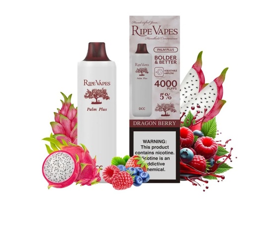 RIPE VAPES PALM PLUS DRAGON BERRY 20MG 4000 PUFFS
