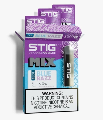 STIG BLUE RAZZ ICE 
