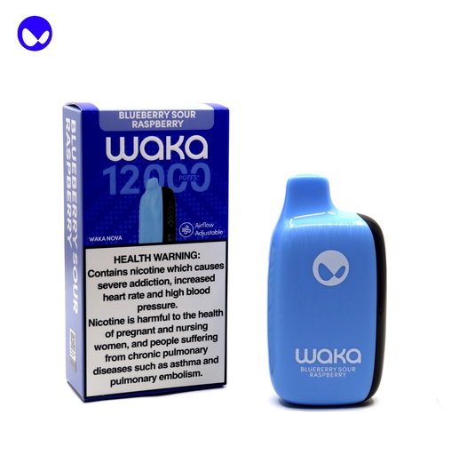 WAKA NOVA BLUEBERRY SOUR RASPBERRY 18MG 12000 PUFFS 