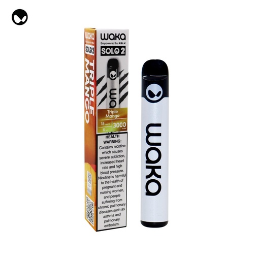 WAKA SOLO 2 TRIPLE MANGO 18MG 3000 PUFFS