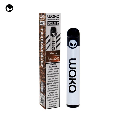 WAKA SOLO 2 LUSH TOBACCO 18MG 3000 PUFFS