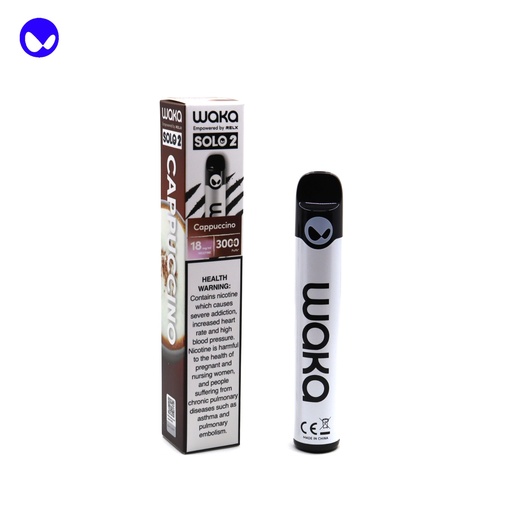 WAKA SOLO 2 CAPPUCCINO 18MG 3000 PUFFS