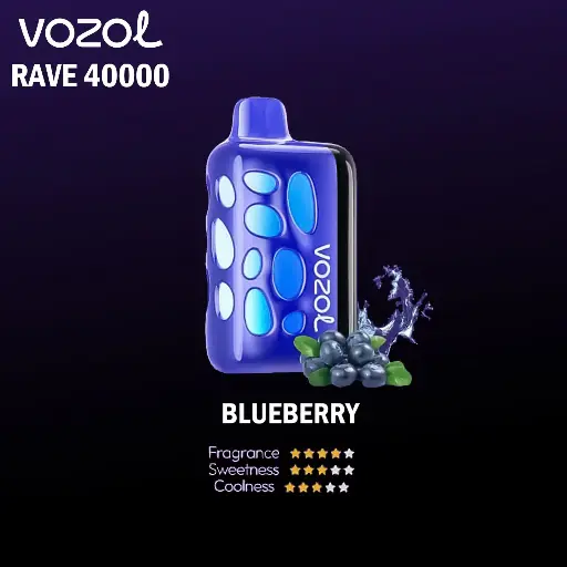 Vozol Rave 40000 Puffs Disposable Pod Kit _ Blueberry 45MG