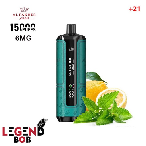 CROWN BAR AL FAKHER 15000 PUFFS HYPERMAX _ LEMON MINT