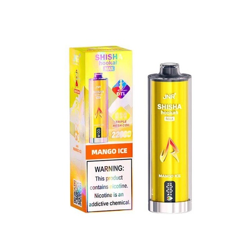 [1043004027] JNR SHISHA HOOKAH MAX 22000 PUFFS _ MANGO ICE
