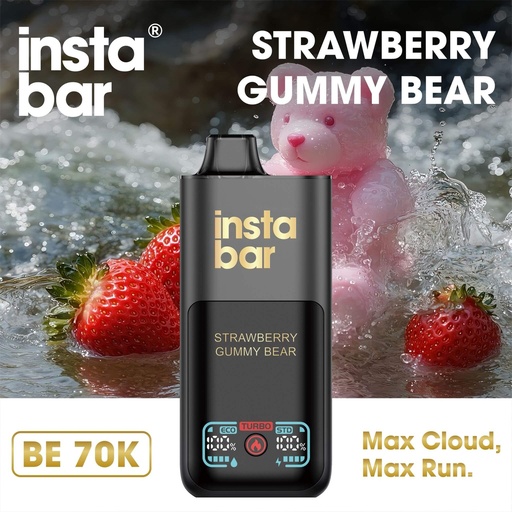 INSTA BAR BE 70K _ STRAWBERRY GUMMY BEAR 50MG