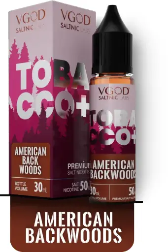 VGOD TOBACCO AMERICAN BACK WOODS 25MG 30ML
