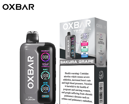 OXBar 45000 Puffs 20mg _ Sakura Grape
