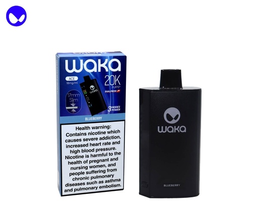 [6942108483139] WAKA ACE BLUEBERRY 20000PUFF 18MG