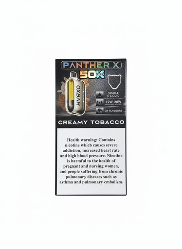 Dr Vapes OXBar Panther X 50000 Puffs Creamy Tobacco 20MG