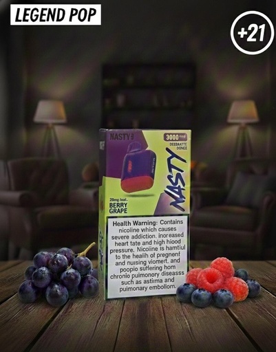 NASTY BAR 3000 PUFF 20MG BERRY GRAPE