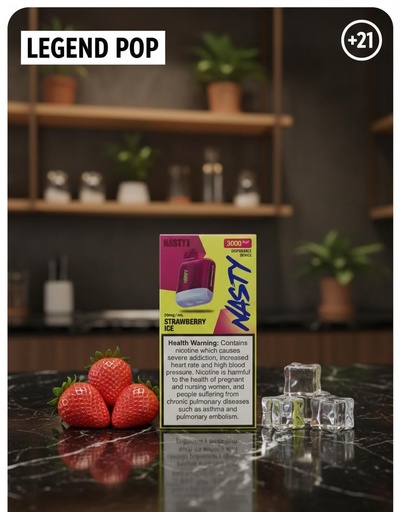 NASTY BAR 3000 PUFF 20MG STRAWBERRY ICE