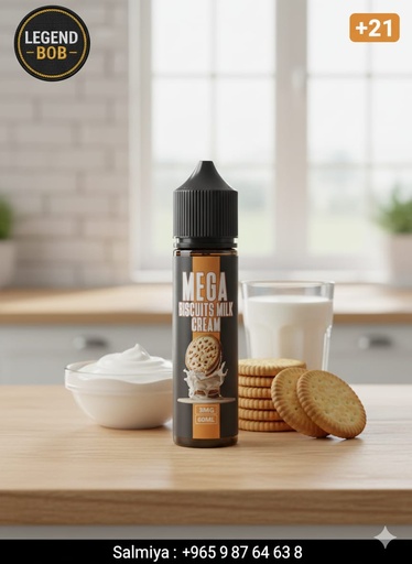 MEGA BISCUITS MILK CREAM 60ML 3MG