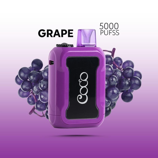 [12345678955] COCO DISPOSABLE GRAPE 50MG 5000 PUFF